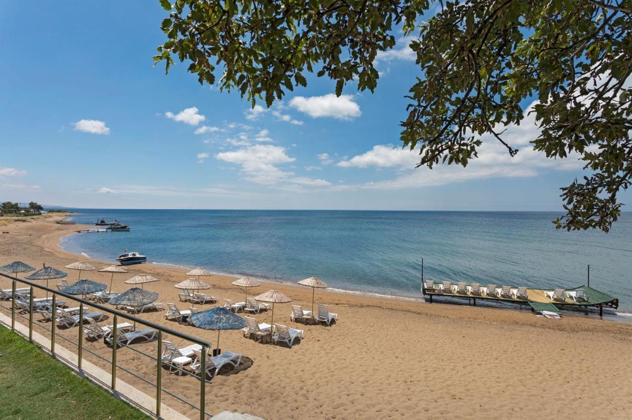 Troas Beach Hotel Tavakli ภายนอก รูปภาพ